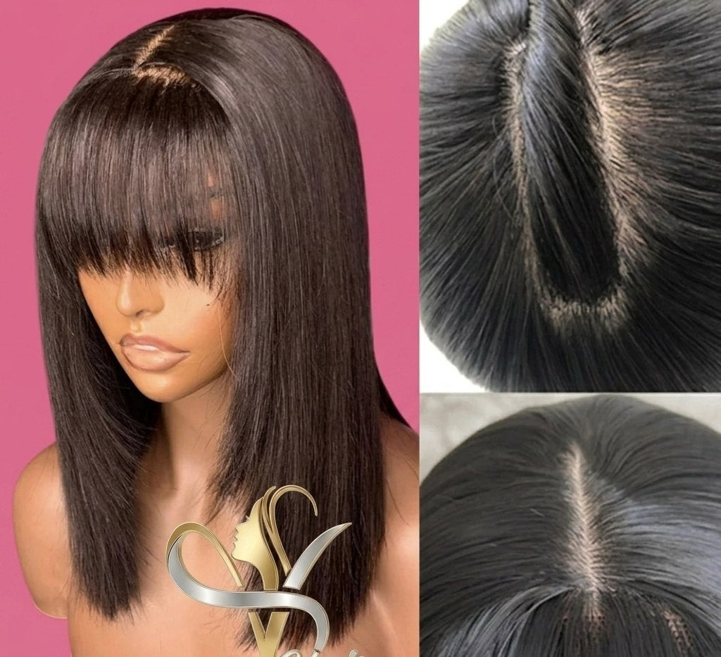 Straight Human Hair Lace Wig – Brazilian Remy Hair | 4x4, 13x4, 13x6, 360, Full Lace | 150%-200% Density