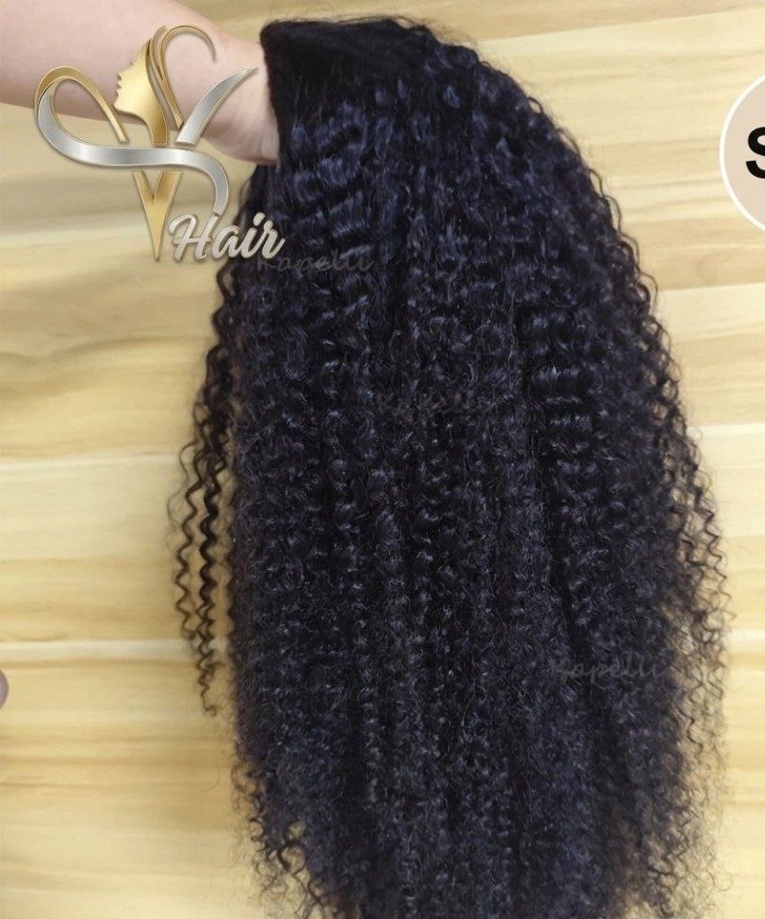 Kinky Curly Half Wig | 180% Density | 100% Burmese Remy Human Hair | Invisible Hairline | Wear & Go | 16"-28" | VS HAIR