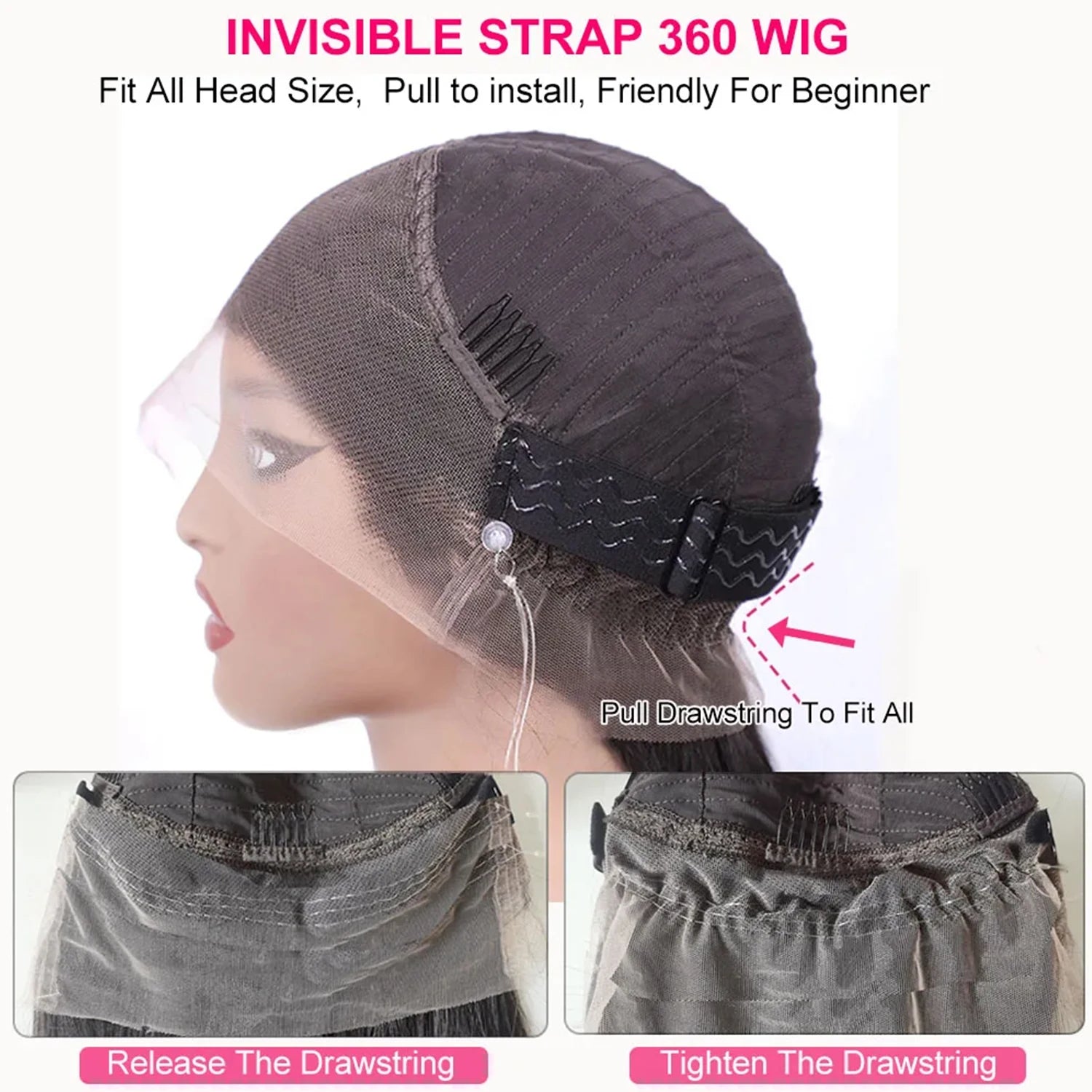360 HD Lace Water Wave Wig | Glueless Pre-Cut | 180% & 200% Density | 18"-34" | Natural Black | VS HAIR