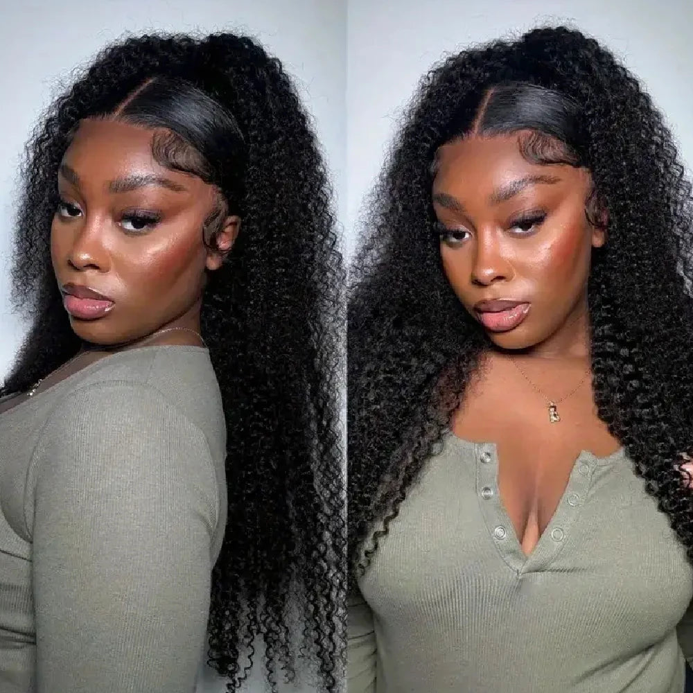 Kinky Curly Wig – 13x4 & 13x6 HD Transparent Lace Front | 250% Density | Pre-Plucked | 18"-40" | Ships from US