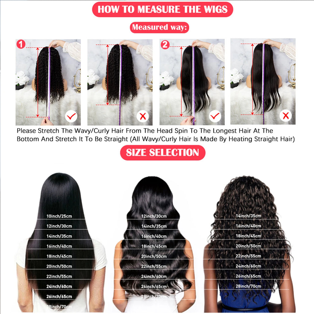 360 HD Lace Water Wave Wig | Glueless Pre-Cut | 180% & 200% Density | 18"-34" | Natural Black | VS HAIR