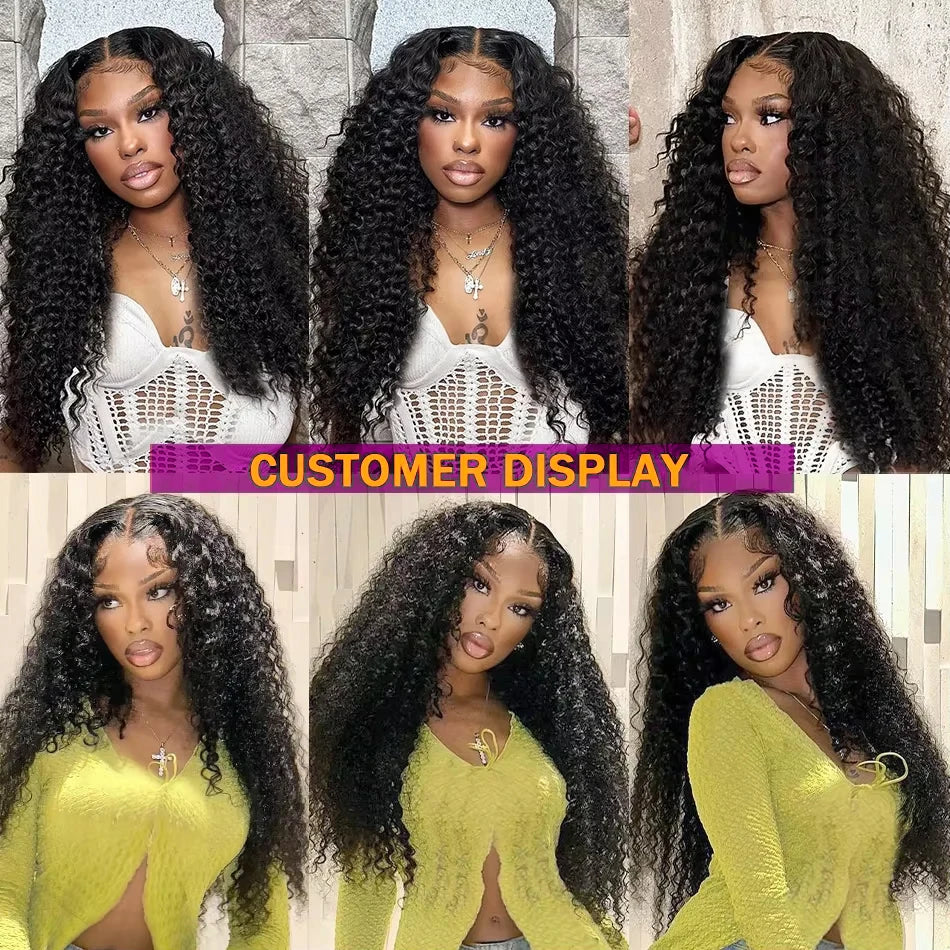 Kinky Curly Wig – 13x4 & 13x6 HD Transparent Lace Front | 250% Density | Pre-Plucked | 18"-40" | Ships from US