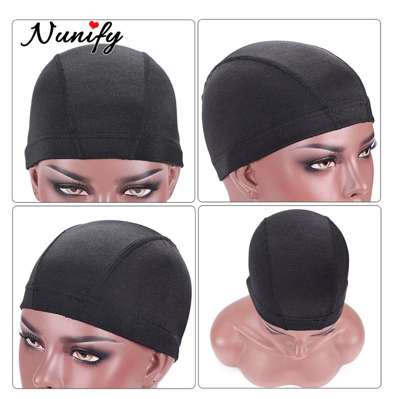 Spandex Dome & Mesh Wig Cap for Wig Making – Stretchy Nylon Cap | S, M, L | Dome & Mesh Styles