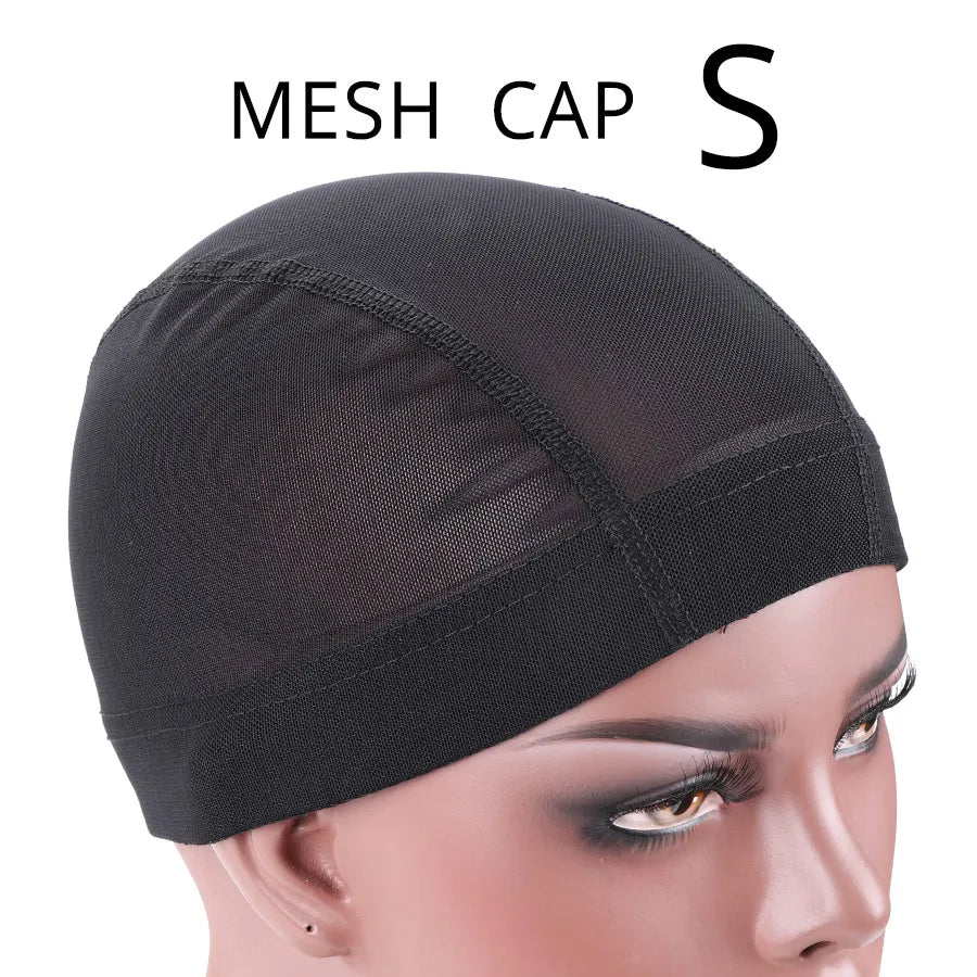 Spandex Dome & Mesh Wig Cap for Wig Making – Stretchy Nylon Cap | S, M, L | Dome & Mesh Styles