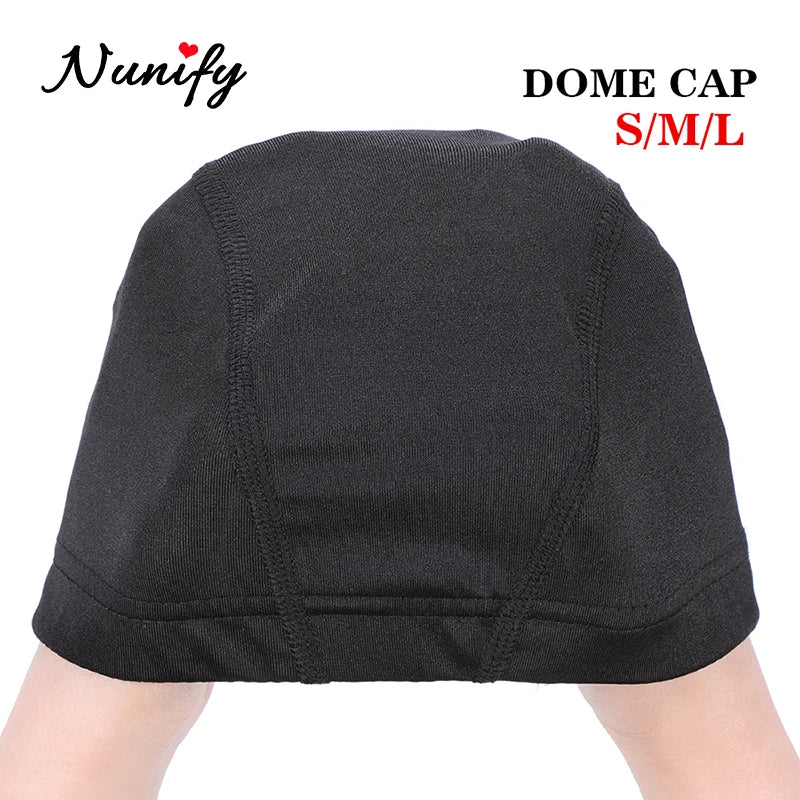 Spandex Dome & Mesh Wig Cap for Wig Making – Stretchy Nylon Cap | S, M, L | Dome & Mesh Styles