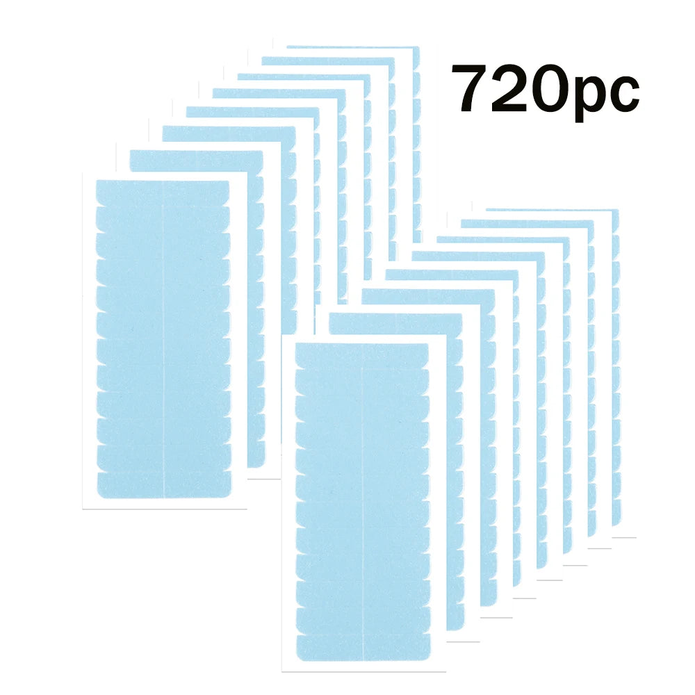 Double Sided Hair Extension Tape – Adhesive Replacement Tabs for Tape-In Extensions | 36 to 780 Pcs
