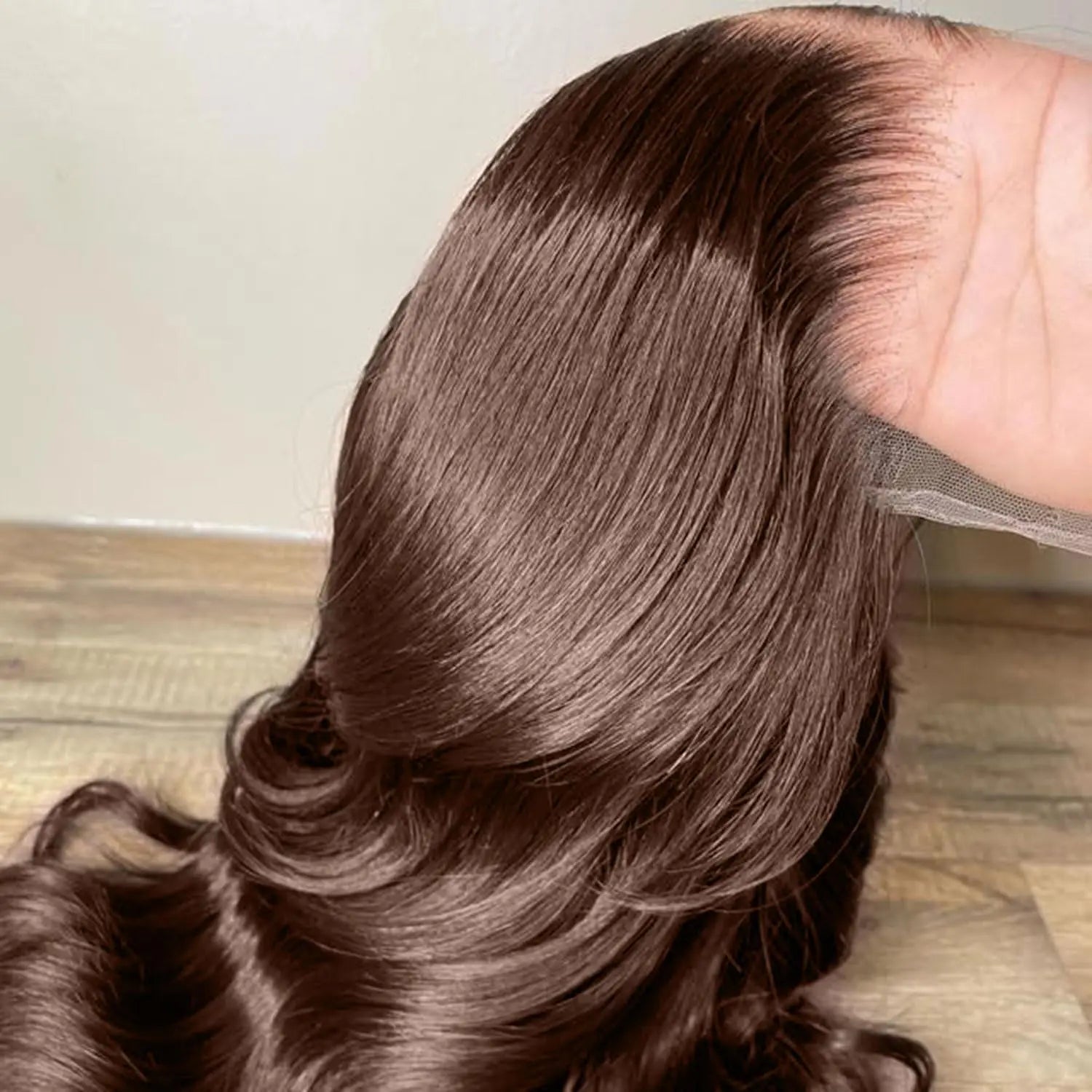 250 Density 13x4 FULL SKINLIKE HD lace front wigs Human Hair Chocolate Brown Pre Plucked Real 15A 0.10mm Ultra-thin Invisible