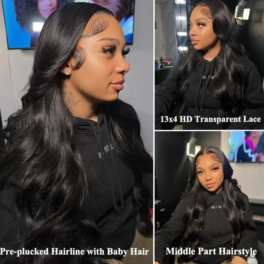 Body Wave HD Lace Front Wig | 13x6 & 13x4 | 180% Density | Pre-Plucked | 100% Brazilian Remy Hair | 16"-34" | VS HAIR