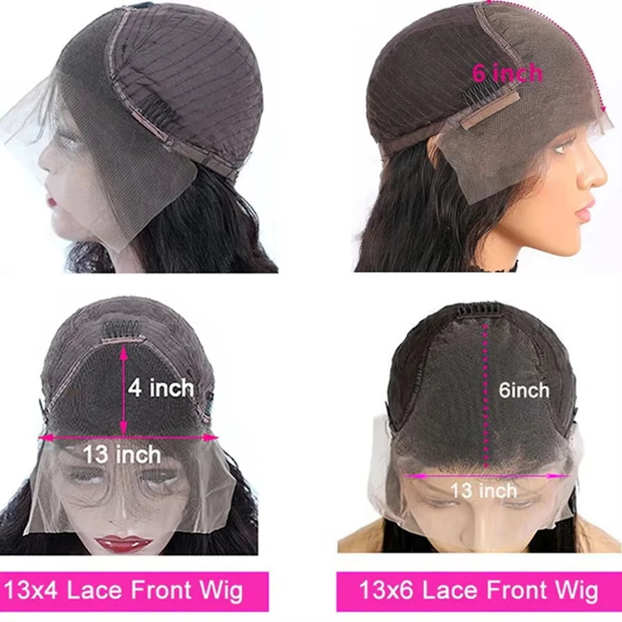 Body Wave HD Lace Front Wig | 13x6 & 13x4 | 180% Density | Pre-Plucked | 100% Brazilian Remy Hair | 16"-34" | VS HAIR