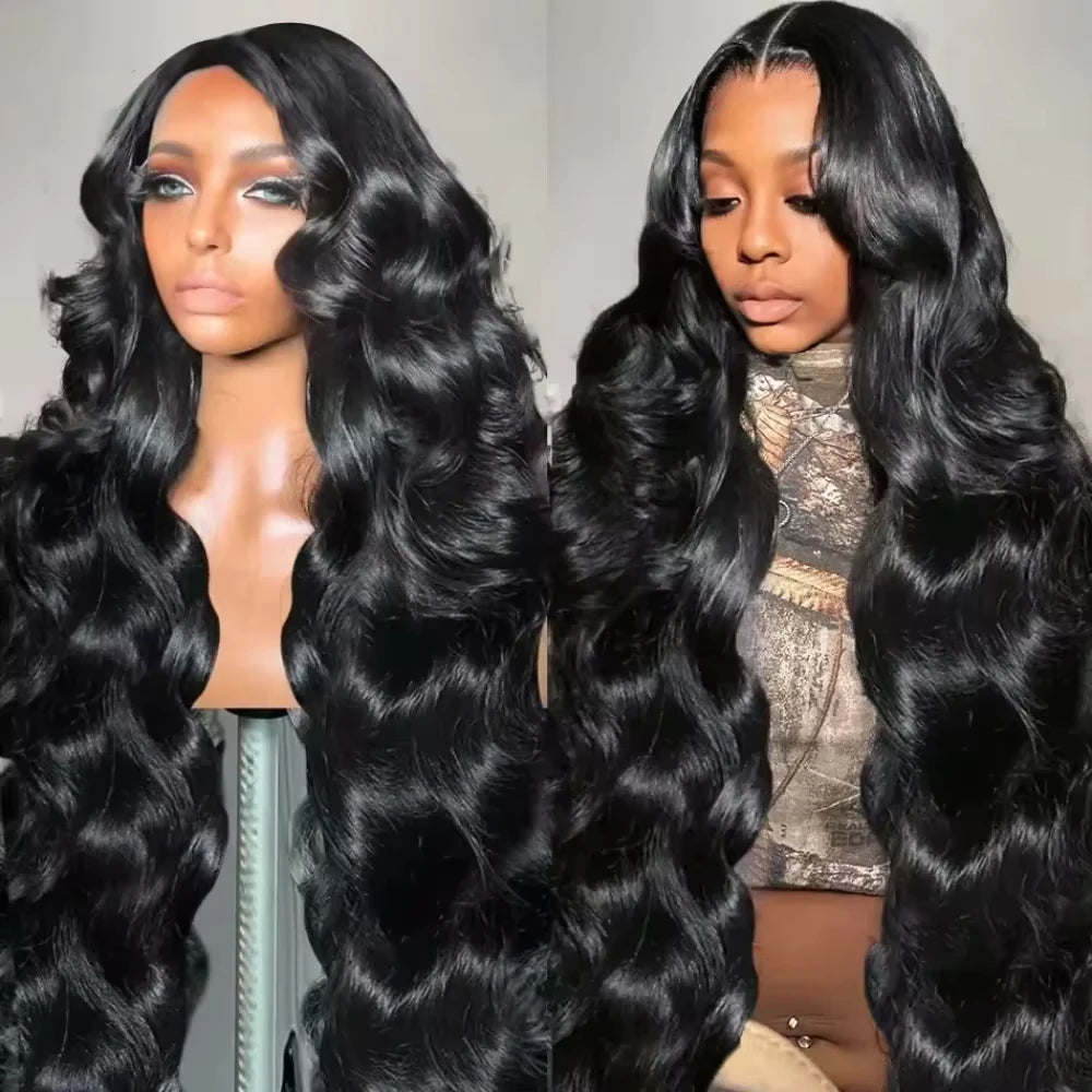 250% Density Body Wave Human Hair Wigs 13X4 Lace Front Human Hair Wig Pre Plucked Bleached Knots Wigs Human Hair