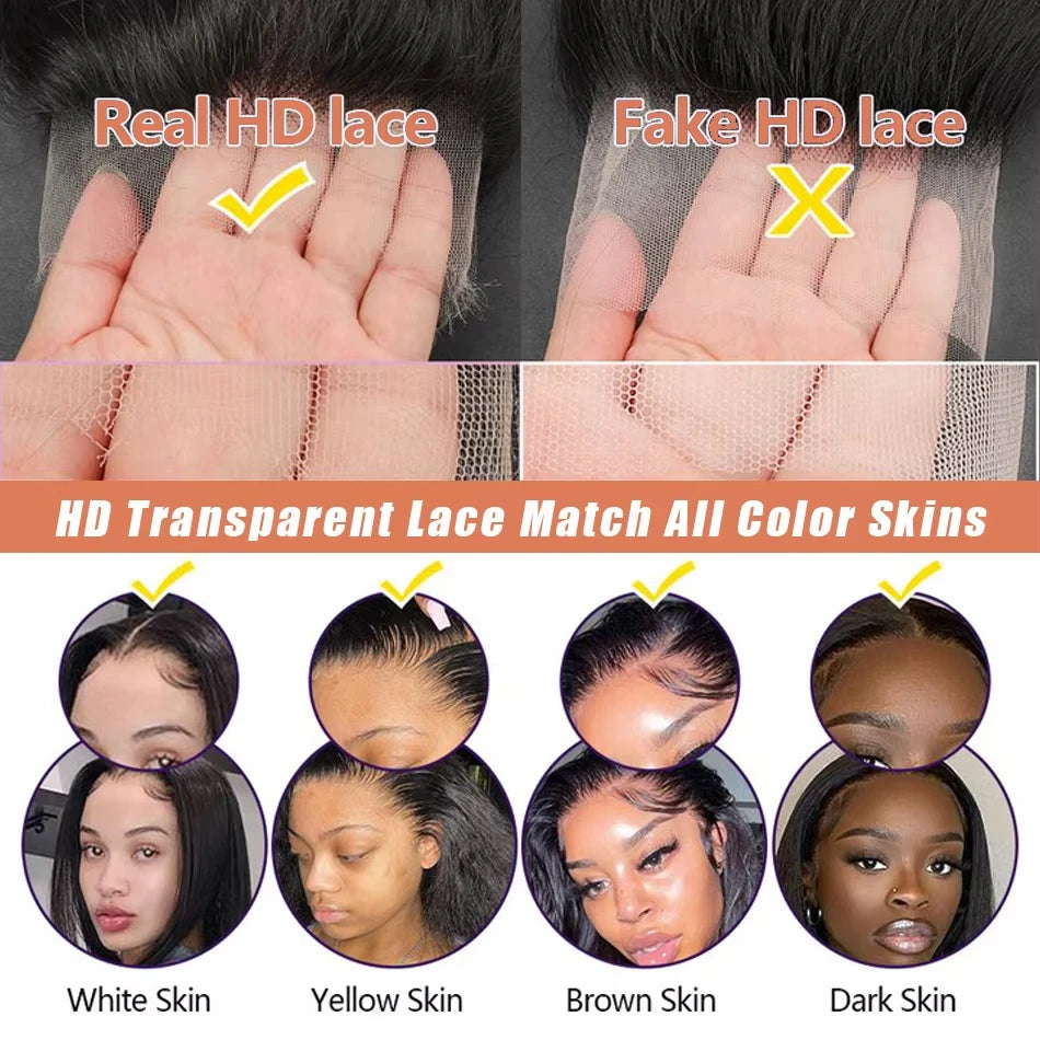 Straight 360 Full Lace Wig | 200%-250% Density | 100% Brazilian Virgin Hair | Invisi Strap | 20"-38" | VS HAIR