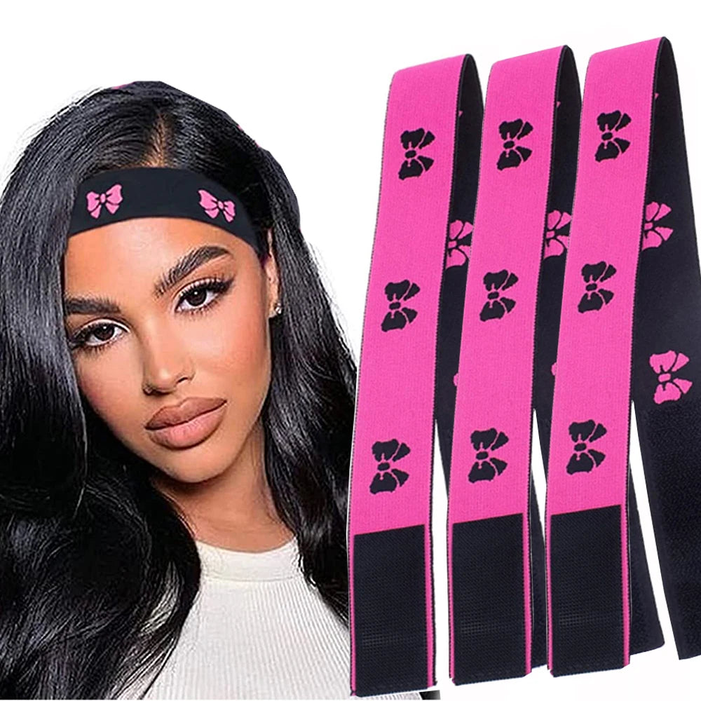 3 /1Pieces Wig Elastic Band For Wigs Adjustable Edge Scarf Elastic Headband With MagicTape for Women Lace Wigs