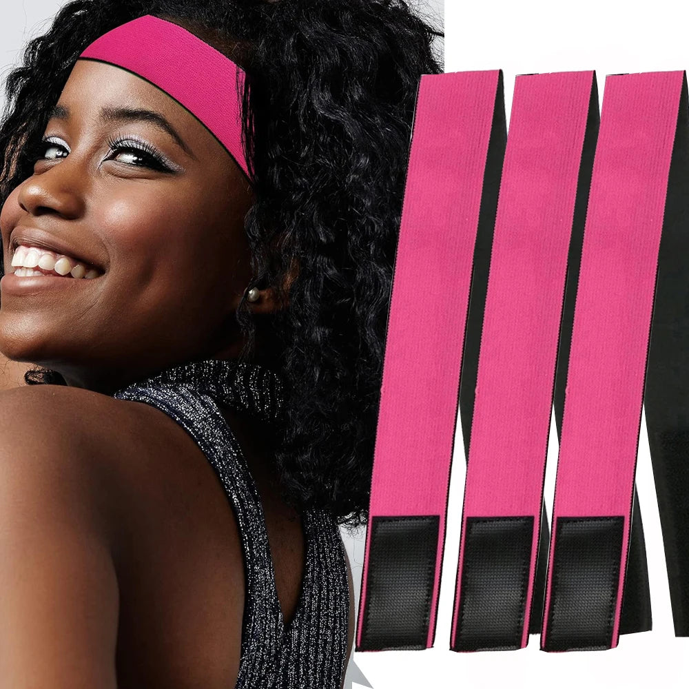 3 /1Pieces Wig Elastic Band For Wigs Adjustable Edge Scarf Elastic Headband With MagicTape for Women Lace Wigs