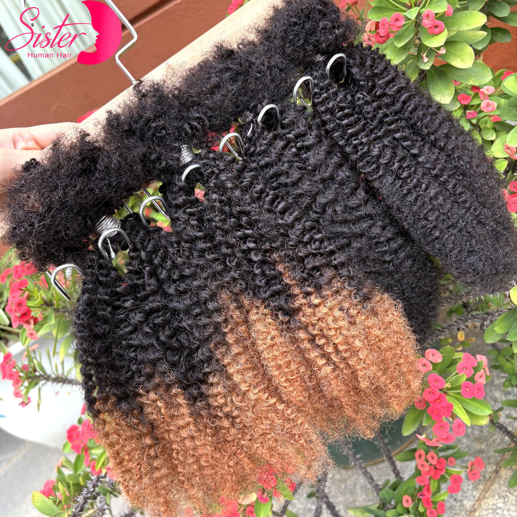 4C Afro Kinky Curly Human Hair Bulk Extensions – No Weft | Micro Locs, Braids & Twists