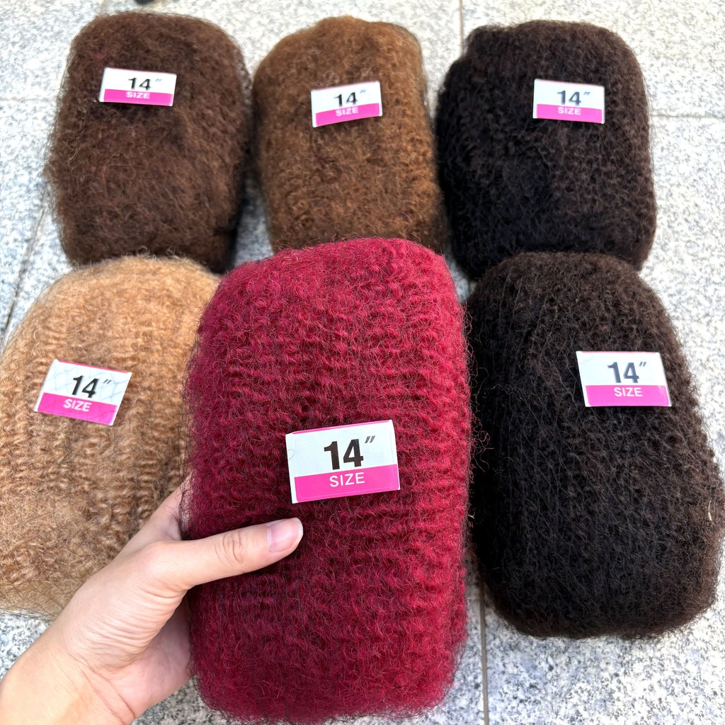4C Afro Kinky Bulk Human Hair – 30g/Pack | Locs, Twists & Braids Extensions