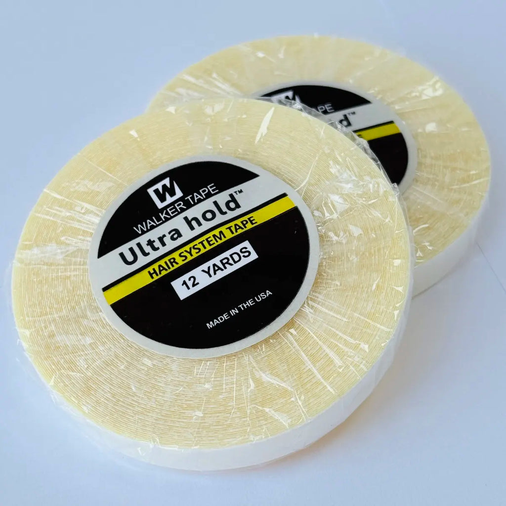 Ultra Hold Double Sided Tape for Wigs, Toupees & Hair Extensions – Strong Adhesive Roll | 0.8cm–2cm Width | 3, 12 & 36 Yards
