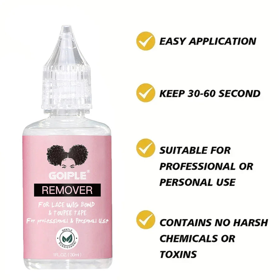 Wig Adhesive Kit – Waterproof Wig Glue, Melting Spray, Edge Control & Hair Wax Stick | Goiple