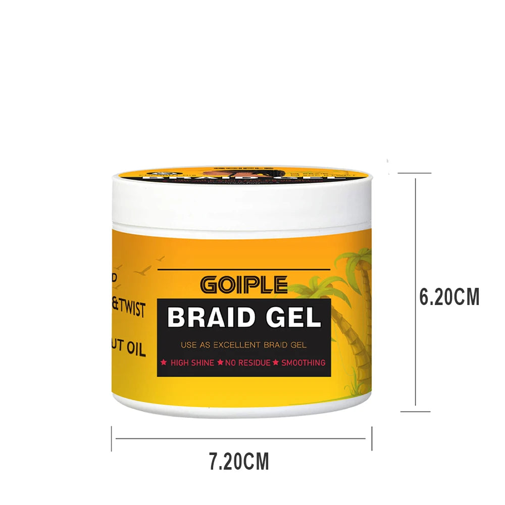 Goiple 24 Hours Extra Hold Locks and Twist Mousse Dreadlock Loc Hair Retwist Wax Conditioning Shining Foam Pure Neat Braid Gel