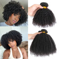 10-24 inches Remy 4C Afro Kinky Curl Virgin Human Hair Extension 12A Brazilian Afro Kinky Curly Wave Afro Bundles for Wig Making
