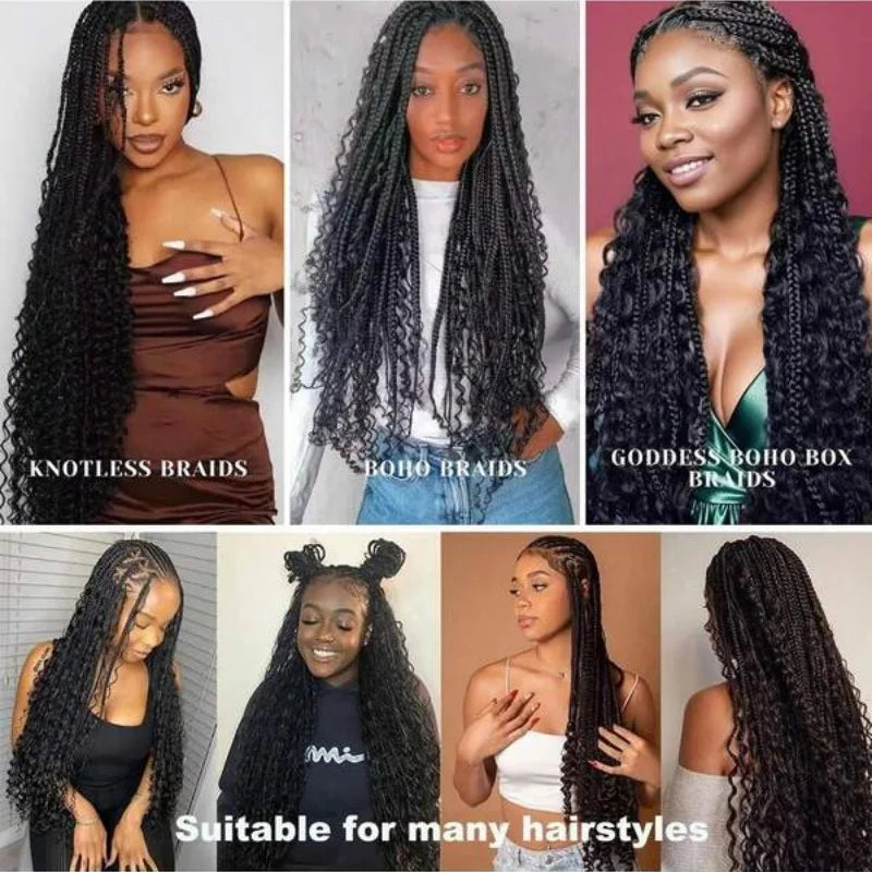 Human Braiding Hair Deep Water Wave Bulk 110g 2 Bundles Human Hair Bulk For Braiding Full And Thick No Weft Human Hair Extension