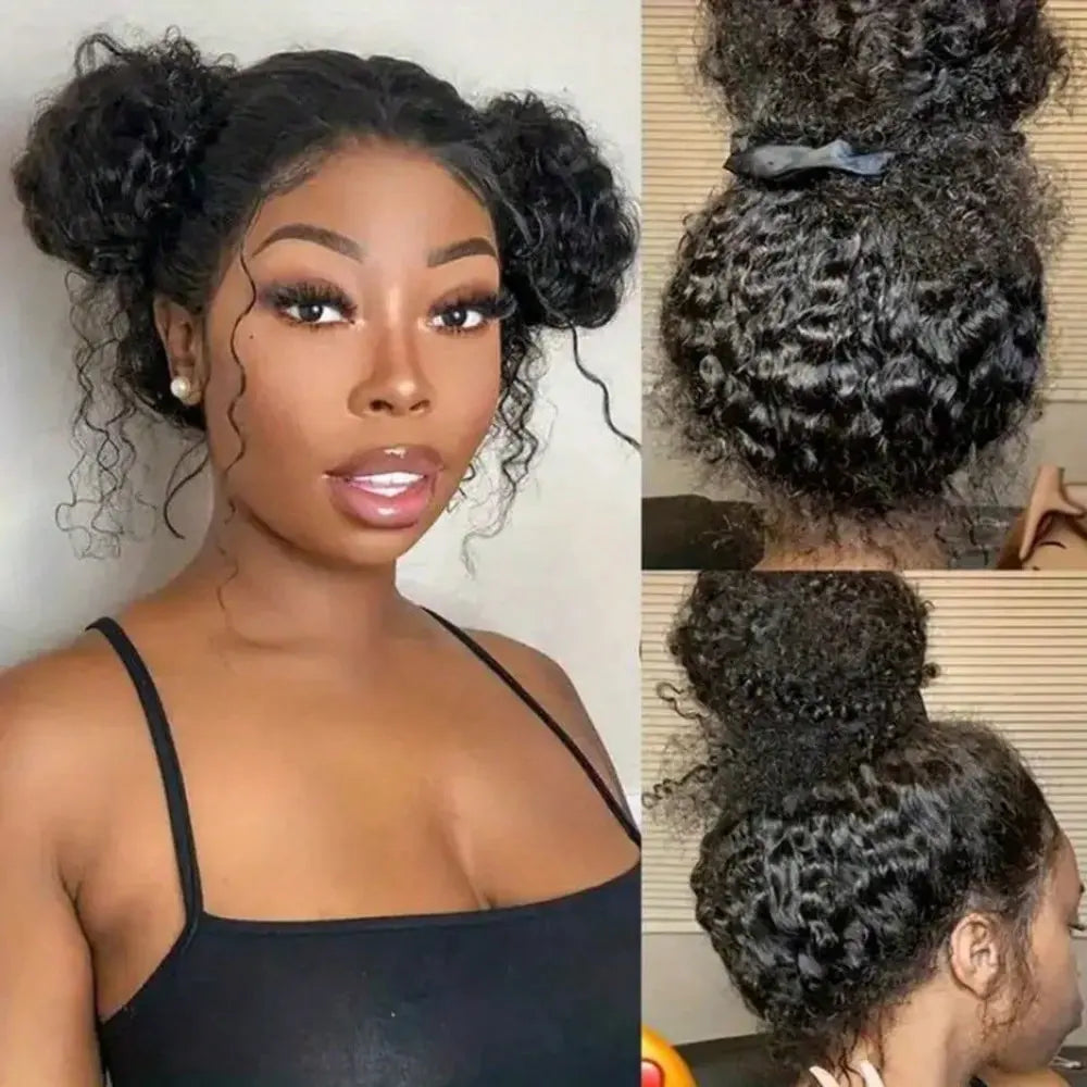 30 34 Inch Highlight 4/27 Ombre Honey Blonde Deep Wave 13x4 HD Lace Frontal Wig 250% Density Glueless Curly Human Hair Wig