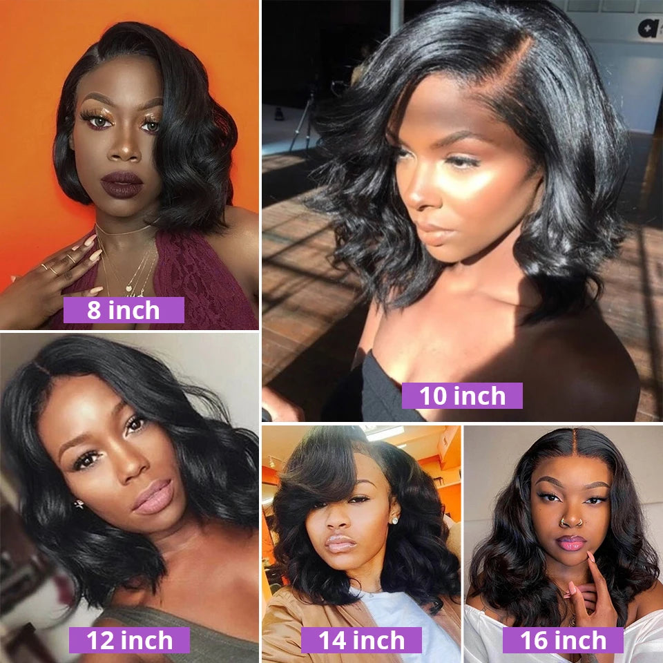BAHW Hair Indian Raw Hair Body Wave Hair 1/2/3 PCS Bundles 100% Virgin Human Hair Extensions Natural Color Short inch For Women