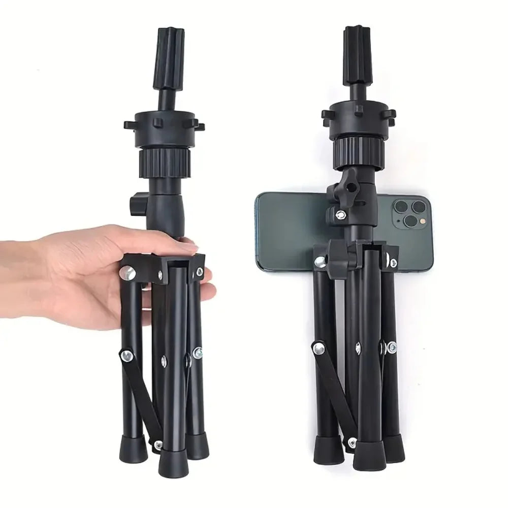 57cm/150cm Wig Stand Tripod Mannequin Head Stand for Mannequin Training Head Holder Hairdressing Clamp Tripod Stand Holder