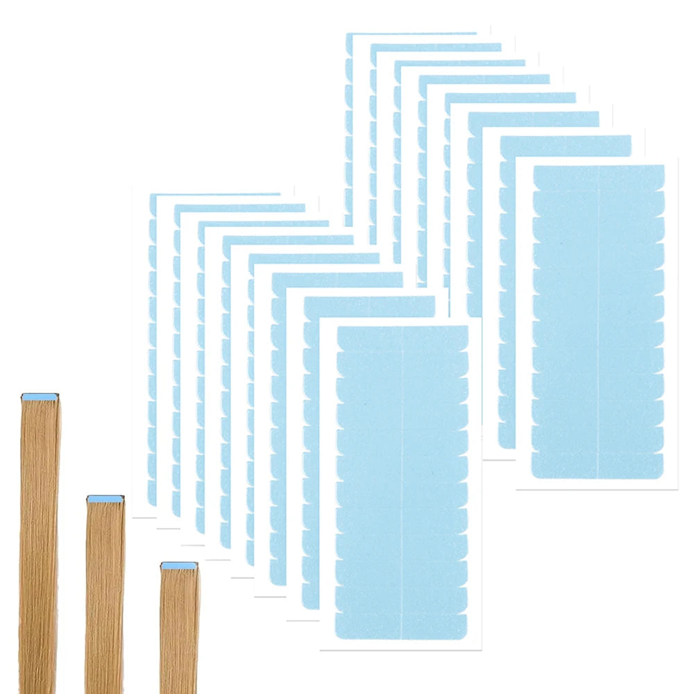 Double Sided Hair Extension Tape – Adhesive Replacement Tabs for Tape-In Extensions | 36 to 780 Pcs