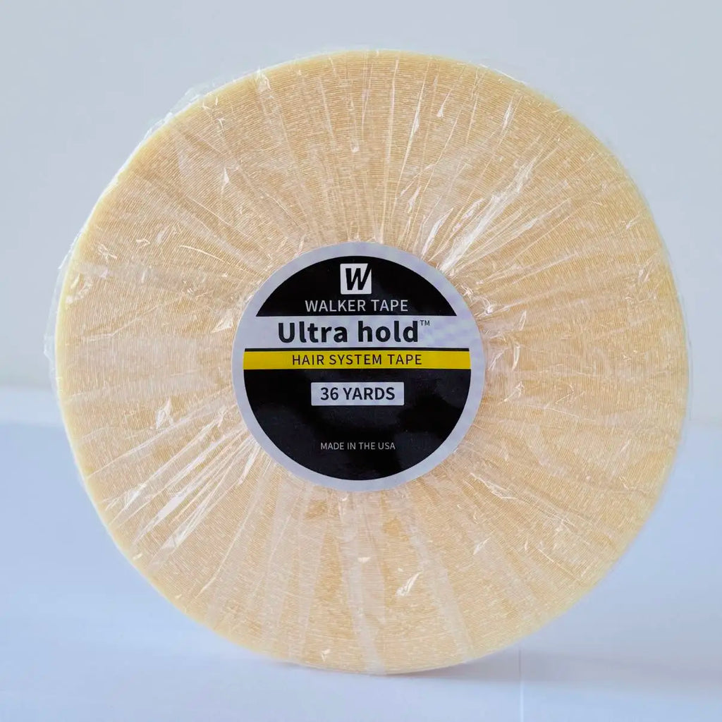 Ultra Hold Double Sided Tape for Wigs, Toupees & Hair Extensions – Strong Adhesive Roll | 0.8cm–2cm Width | 3, 12 & 36 Yards