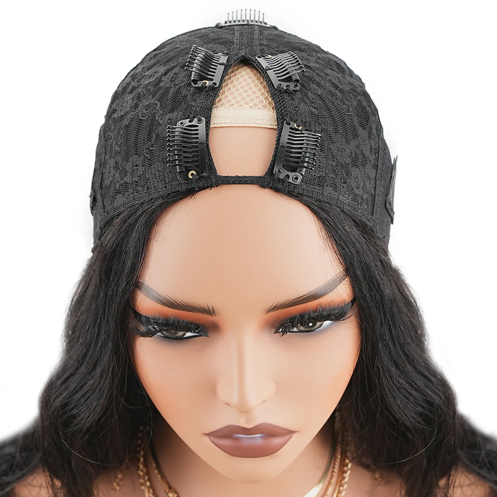 V Part Body Wave Wig | No Glue No Leave Out | Brazilian Remy Human Hair | 180% & 200% Density | 16"-32" | VS HAIR