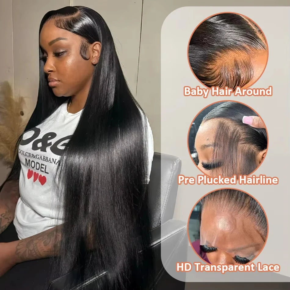 Straight 360 Full Lace Wig | 200%-250% Density | 100% Brazilian Virgin Hair | Invisi Strap | 20"-38" | VS HAIR