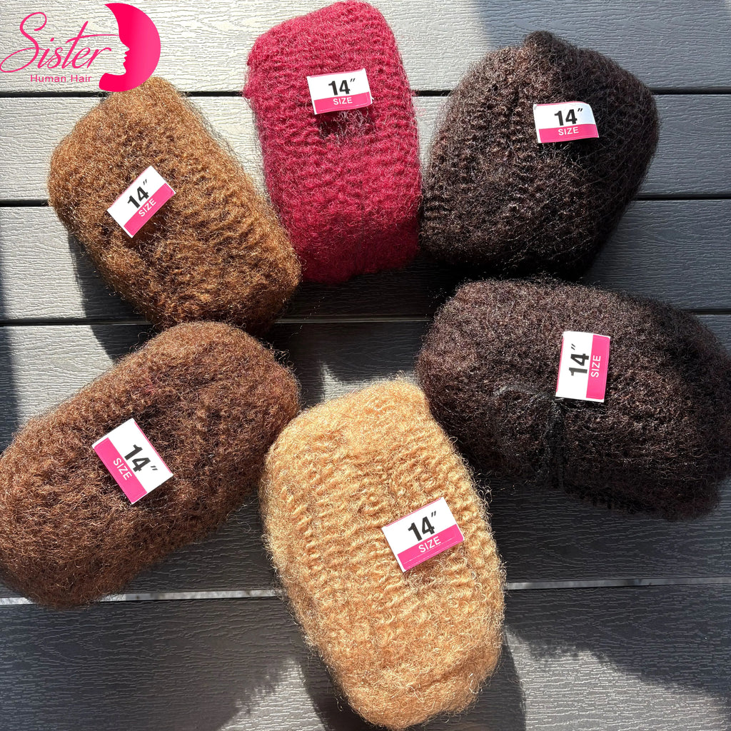 4C Afro Kinky Bulk Human Hair – 30g/Pack | Locs, Twists & Braids Extensions