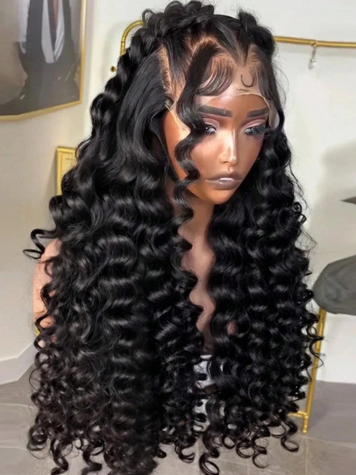 HD Lace Deep Wave Frontal Wig – 13x4, 13x6 & 5x5 Glueless | Pre-Plucked | 200% Density | 16–42 Inches
