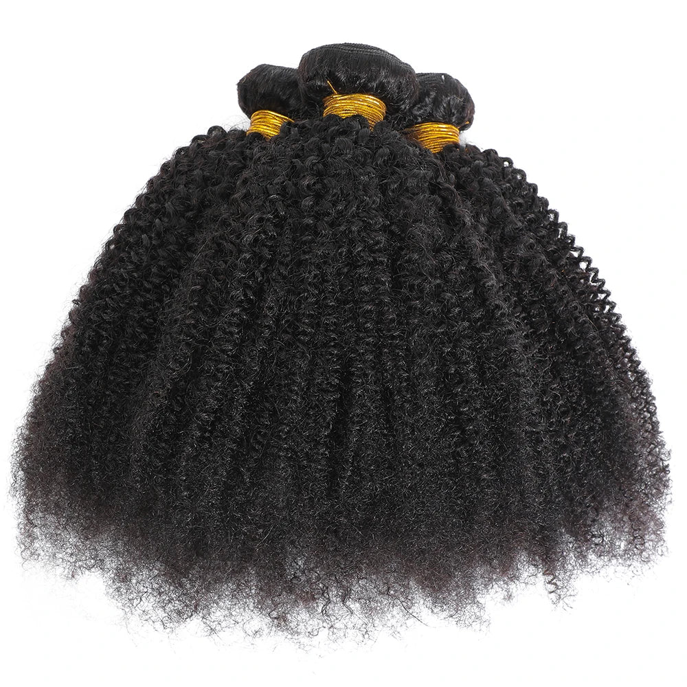 10-24 inches Remy 4C Afro Kinky Curl Virgin Human Hair Extension 12A Brazilian Afro Kinky Curly Wave Afro Bundles for Wig Making