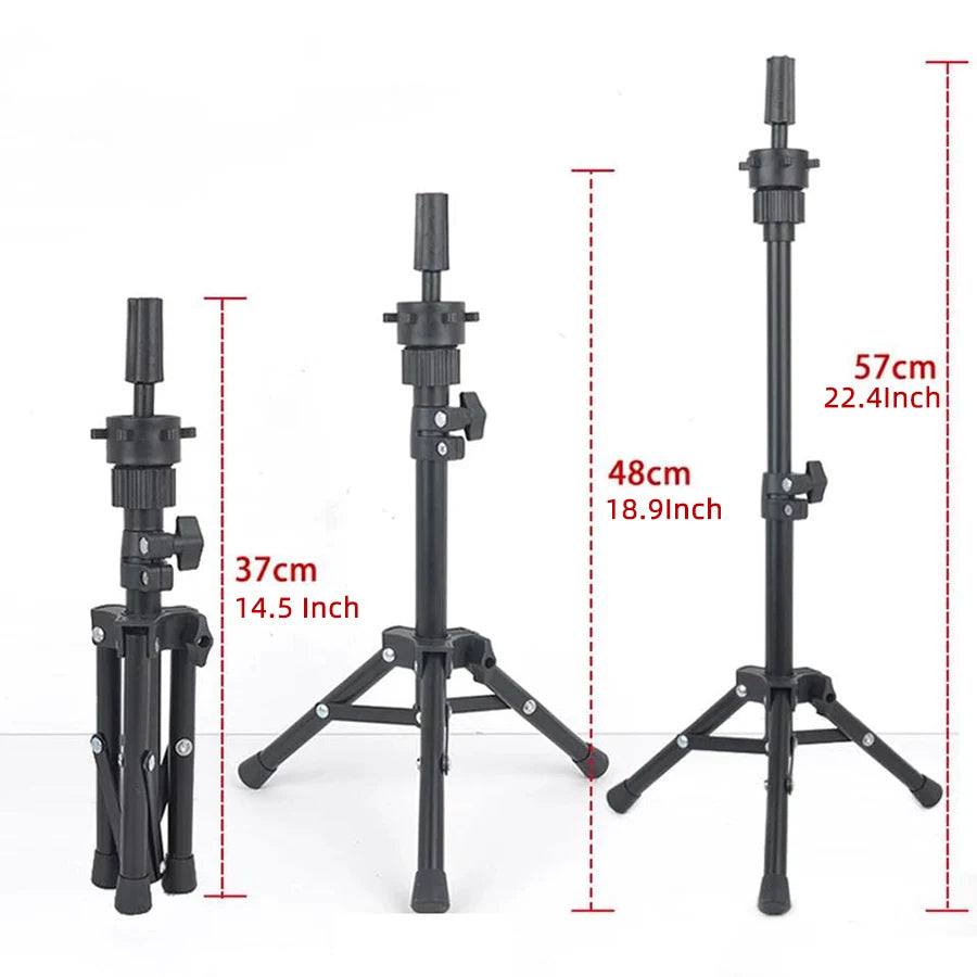 57cm/150cm Wig Stand Tripod Mannequin Head Stand for Mannequin Training Head Holder Hairdressing Clamp Tripod Stand Holder