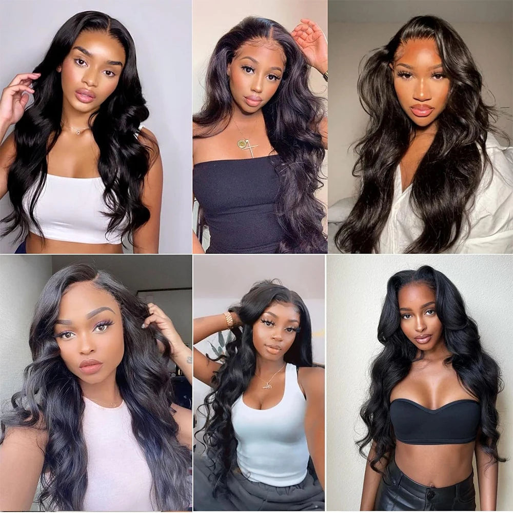 360 Full Lace Body Wave Wig | Invisible Drawstring Invisi Strap | Glueless | Brazilian Remy Hair | 180% & 250% Density | 18"-36" | VS HAIR