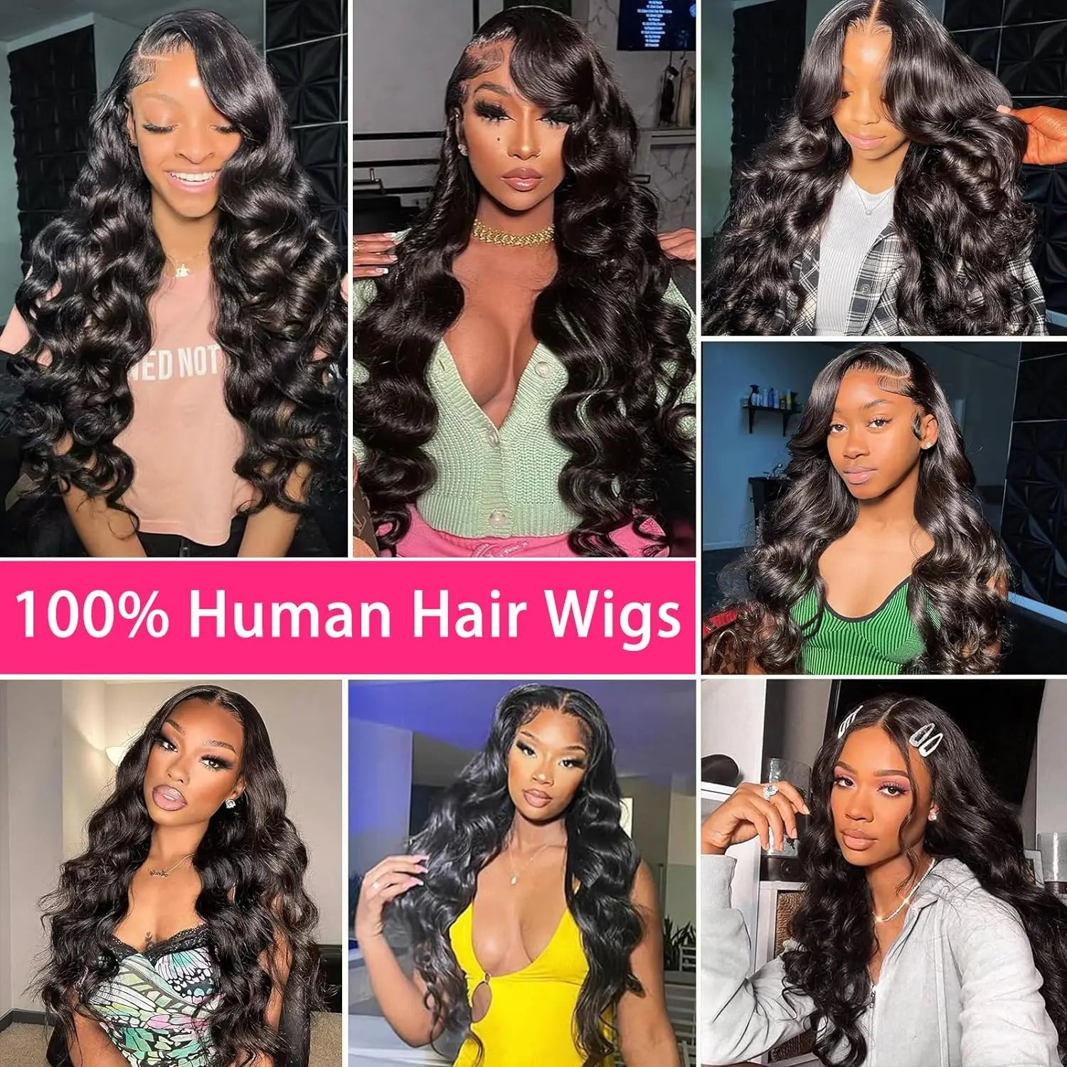 Body Wave Glueless Wig – Pre-Plucked HD Lace | 4x4, 6x6, 13x4, 13x6 | 18"-36"