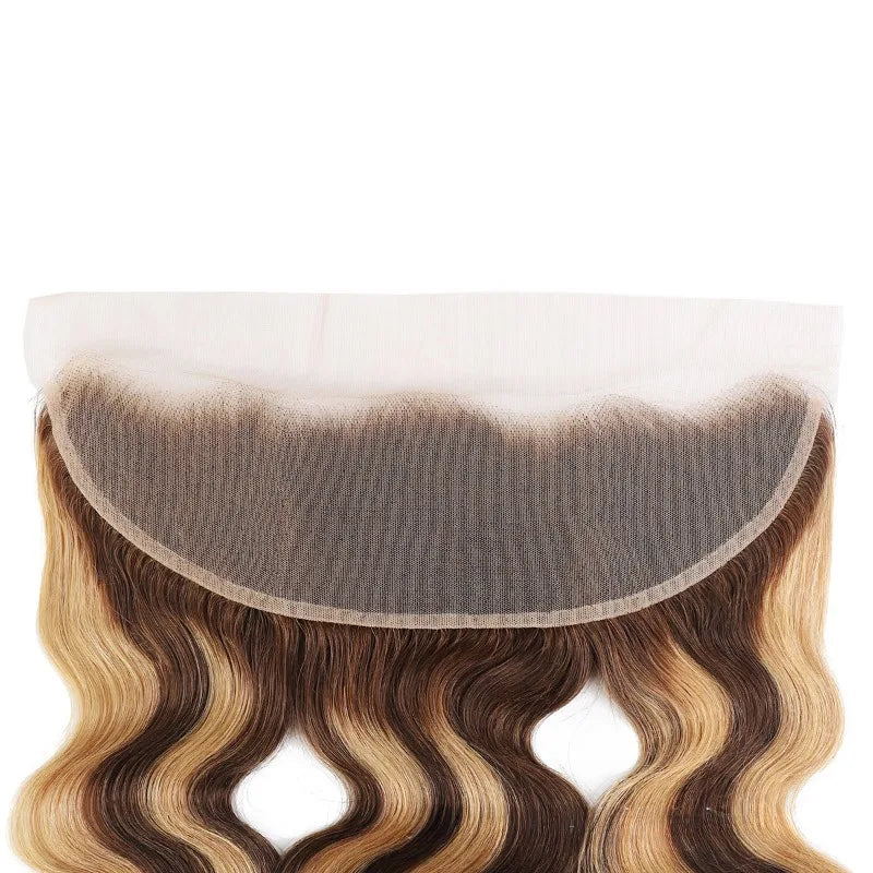 Highlight P427 Straight Body Wave Kinky Curly 13x4 Human Hair Lace Frontal Ear To Ear Swiss Lace Full End Brazilian Virgin Hair
