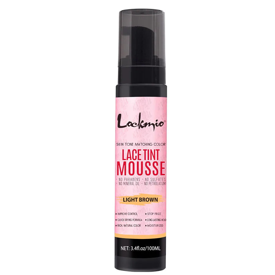 Lace Tint Spray & Foam Mousse – Invisible Lace Colorant for Wigs | Dark, Medium & Light Brown | 100ml