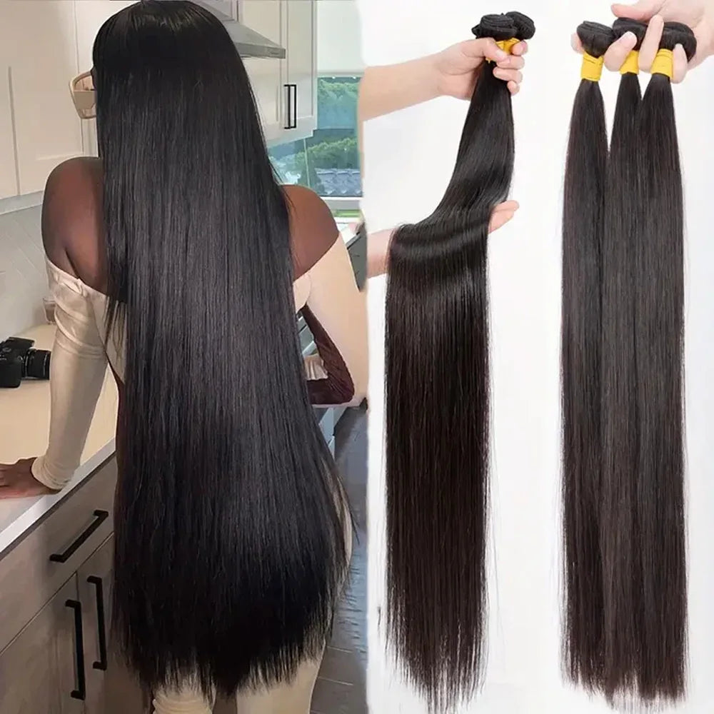 Bone Straight Brazilian Hair Bundles – Remy Human Hair
