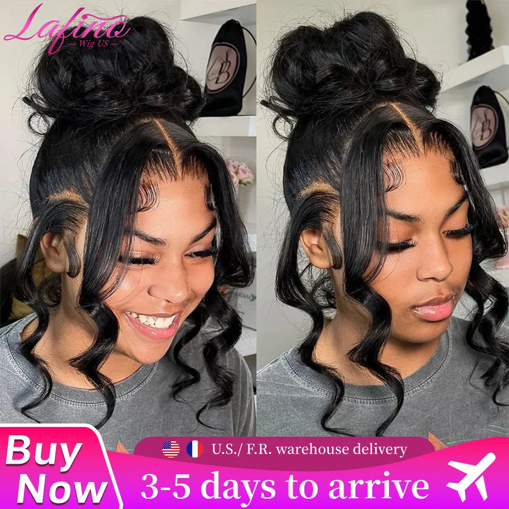 Lafino Wig 360 Full Lace Wig Human Hair Pre Plucked Hd Body Wave 230 Density Lace Wig 360 Lace Frontal Wigs Invisible Drawstring