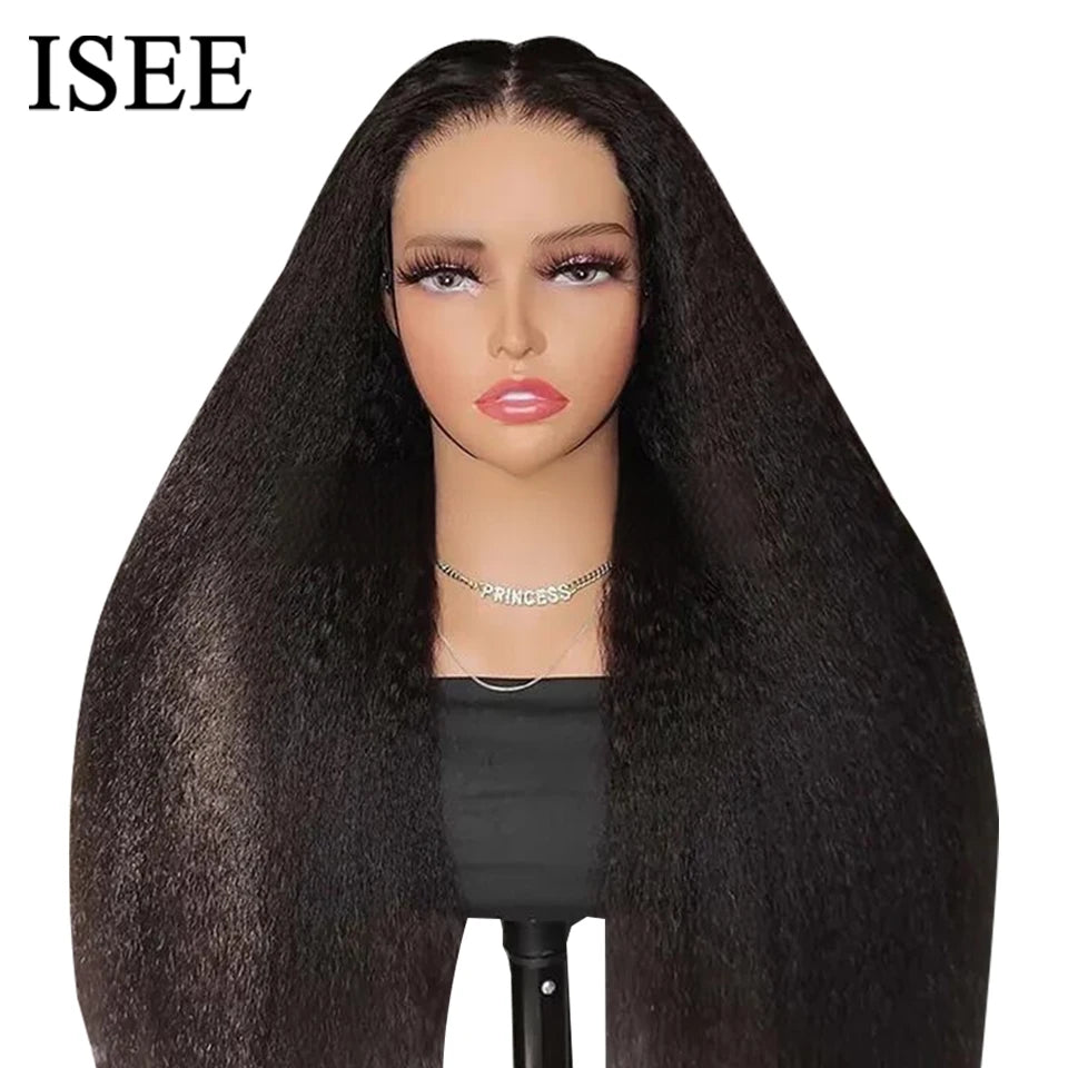 Kinky Straight Glueless Wig – 7x5 HD Lace | Pre-Plucked, Pre-Cut | Wear & Go | 18"-26"
