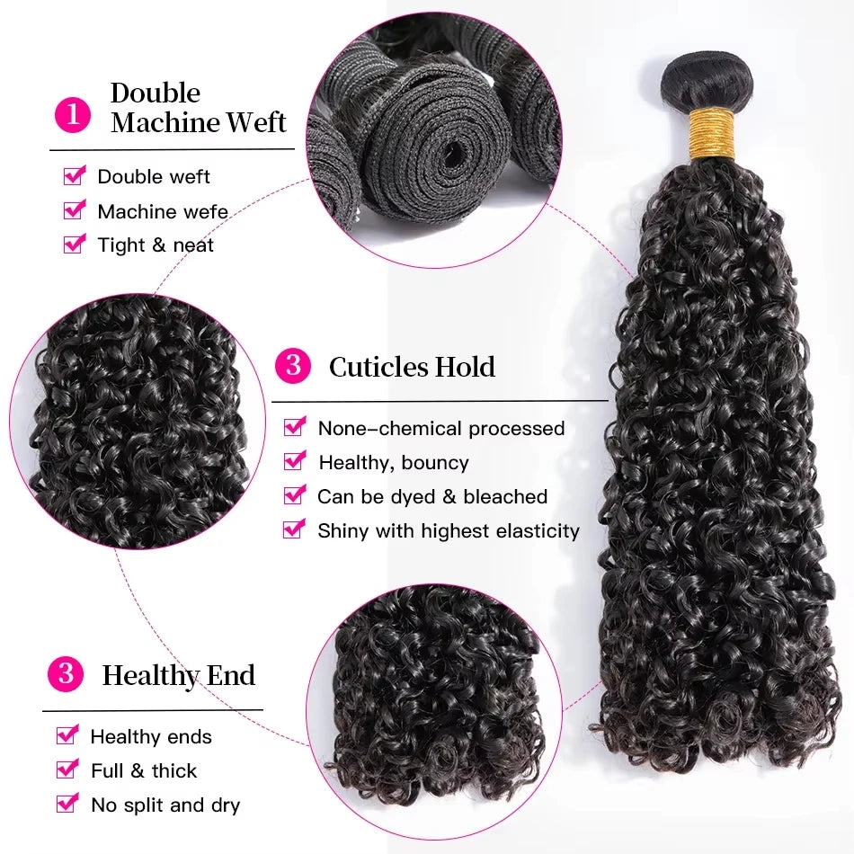 Deep Wave Brazilian Hair Bundles – Remy Human Hair