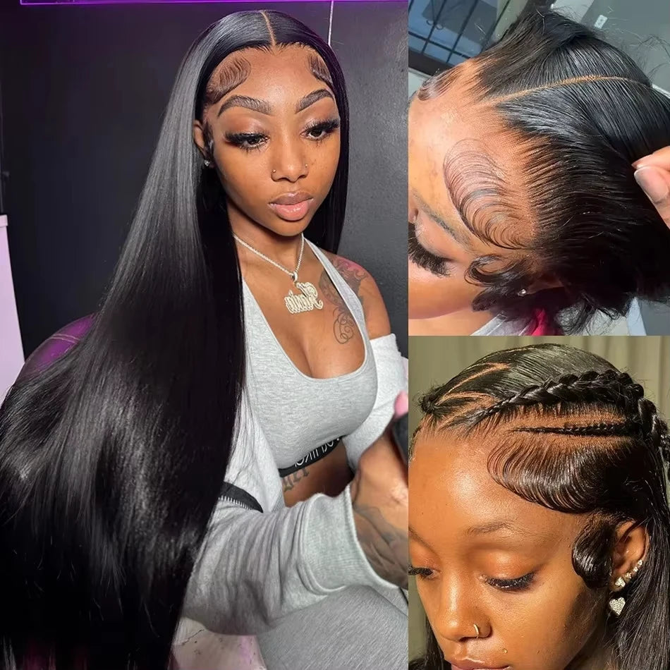 250% Brazilian Straight Human Hair Lace Wig