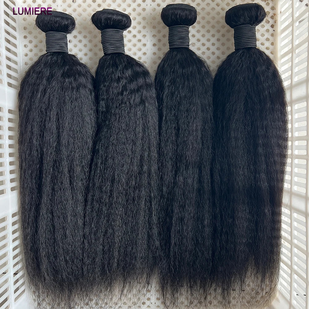 Kinky Yaki Straight Human Hair Bundles – Virgin Unprocessed | VS Society Hair