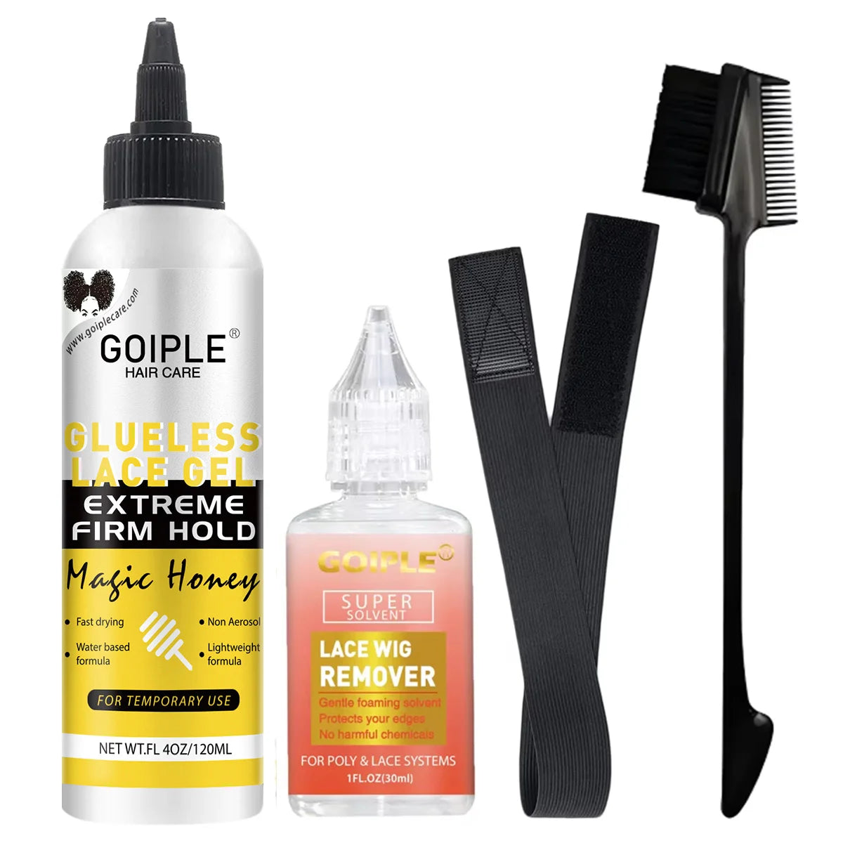 Glueless Lace Gel – Extreme Hold Water-Based Adhesive for Wigs & Lace Frontals | Washable & Non-Aerosol