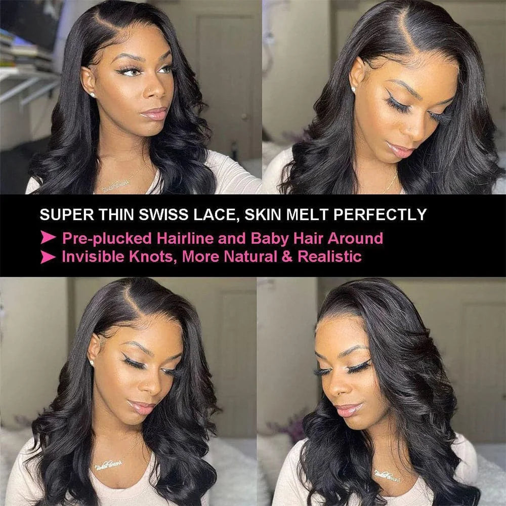 Body Wave HD Lace Front Wig | 13x6 & 13x4 | 180% Density | Pre-Plucked | 100% Brazilian Remy Hair | 16"-34" | VS HAIR