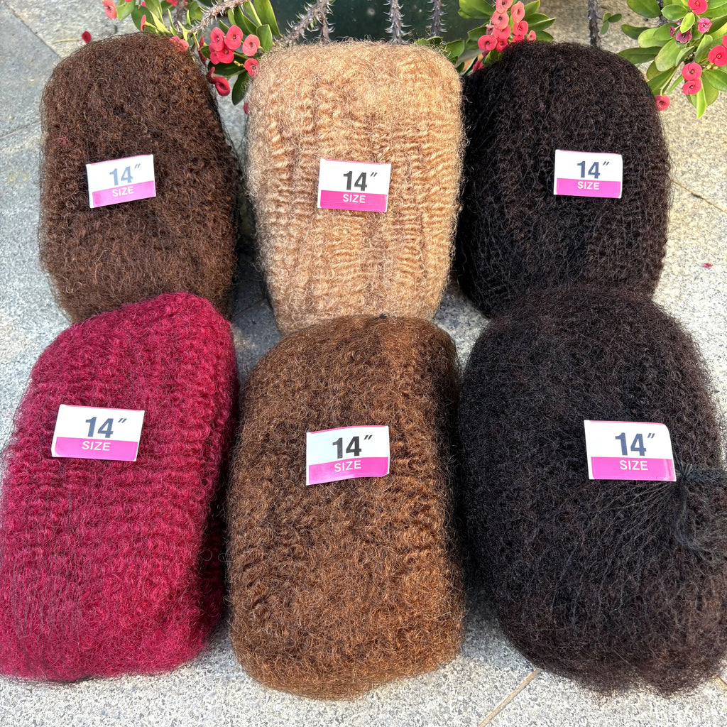 4C Afro Kinky Bulk Human Hair – 30g/Pack | Locs, Twists & Braids Extensions