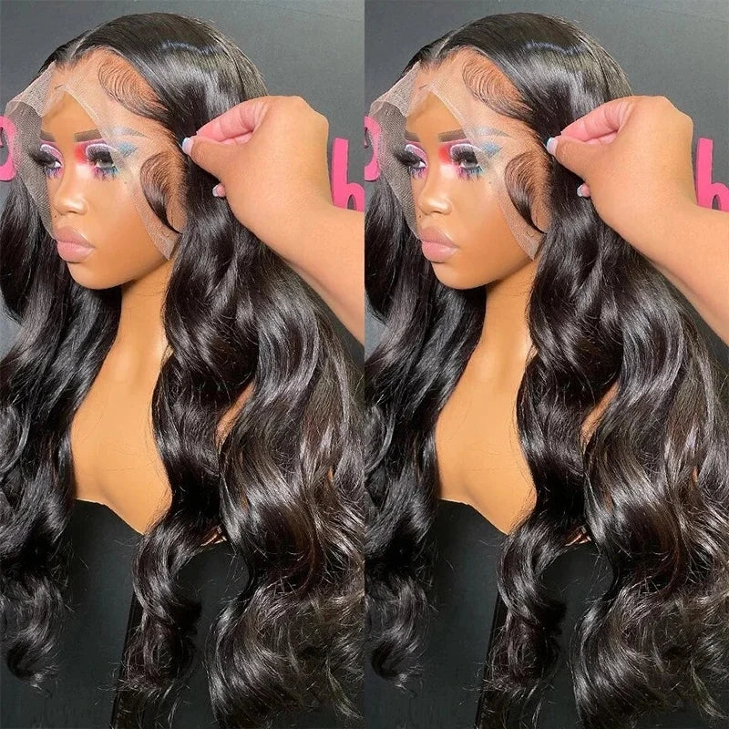 Lafino Wig 360 Full Lace Wig Human Hair Pre Plucked Hd Body Wave 230 Density Lace Wig 360 Lace Frontal Wigs Invisible Drawstring