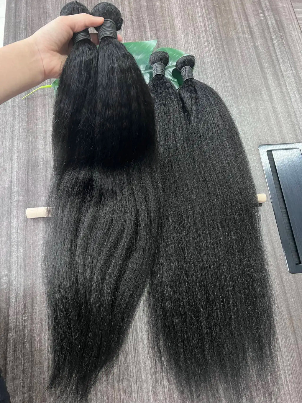 Kinky Straight Hair Bundles with HD Transparent Lace Closure or Frontal – Peruvian Virgin Hair | 8–30 Inches